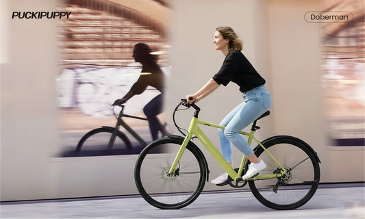 Blockbuster New Product | Weighs Just 44 lbs, Style at Its Peak! Get the PuckiPuppy Doberman Ultra-Light E-Bike at 50% Off!