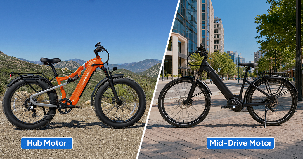 Mid-Drive Motor vs. Hub Motor: What’s the Difference on an E-Bike?