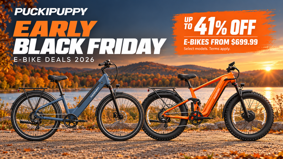 PUCKIPUPPY Early Black Friday E-Bike Deals 2026: Why Wait to Save Up to 41%?