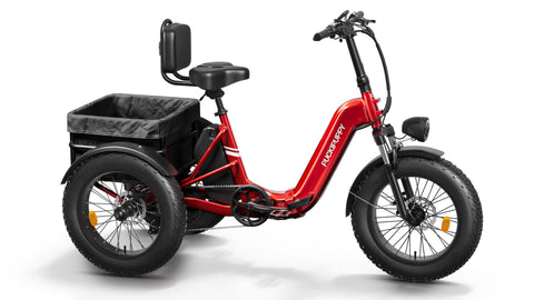 Husky Electric Tricycle - Light Red