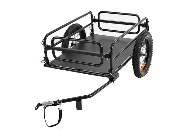 Bicycle trailer assembly (folding type)