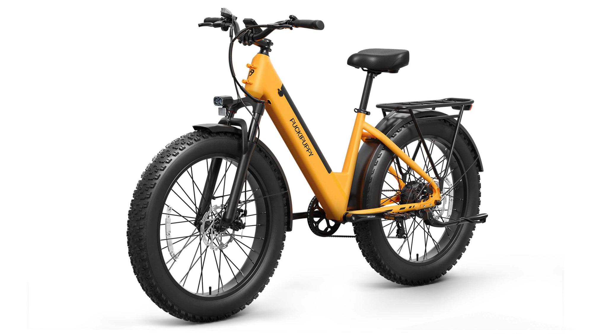 Bright Yellow Samoyed Ebike