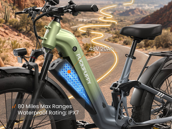 With a 48V 20Ah battery, Labrador Pro ST delivers up to 80 miles of dependable range for commutes, everyday riding, and longer weekend routes.