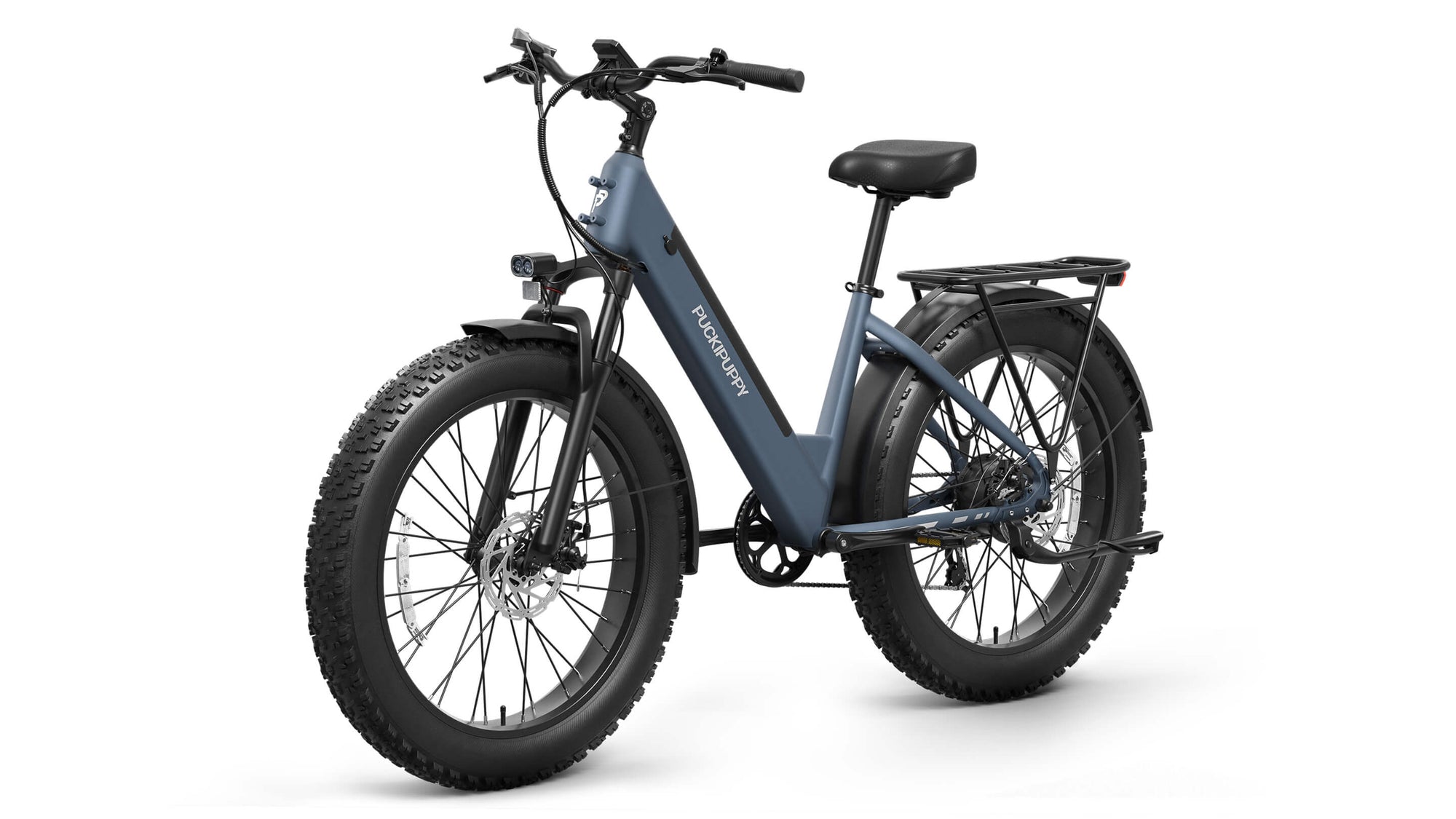 Gray Blue Samoyed Ebike