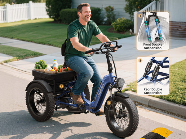 Rottweiler Electric TricycleBlue