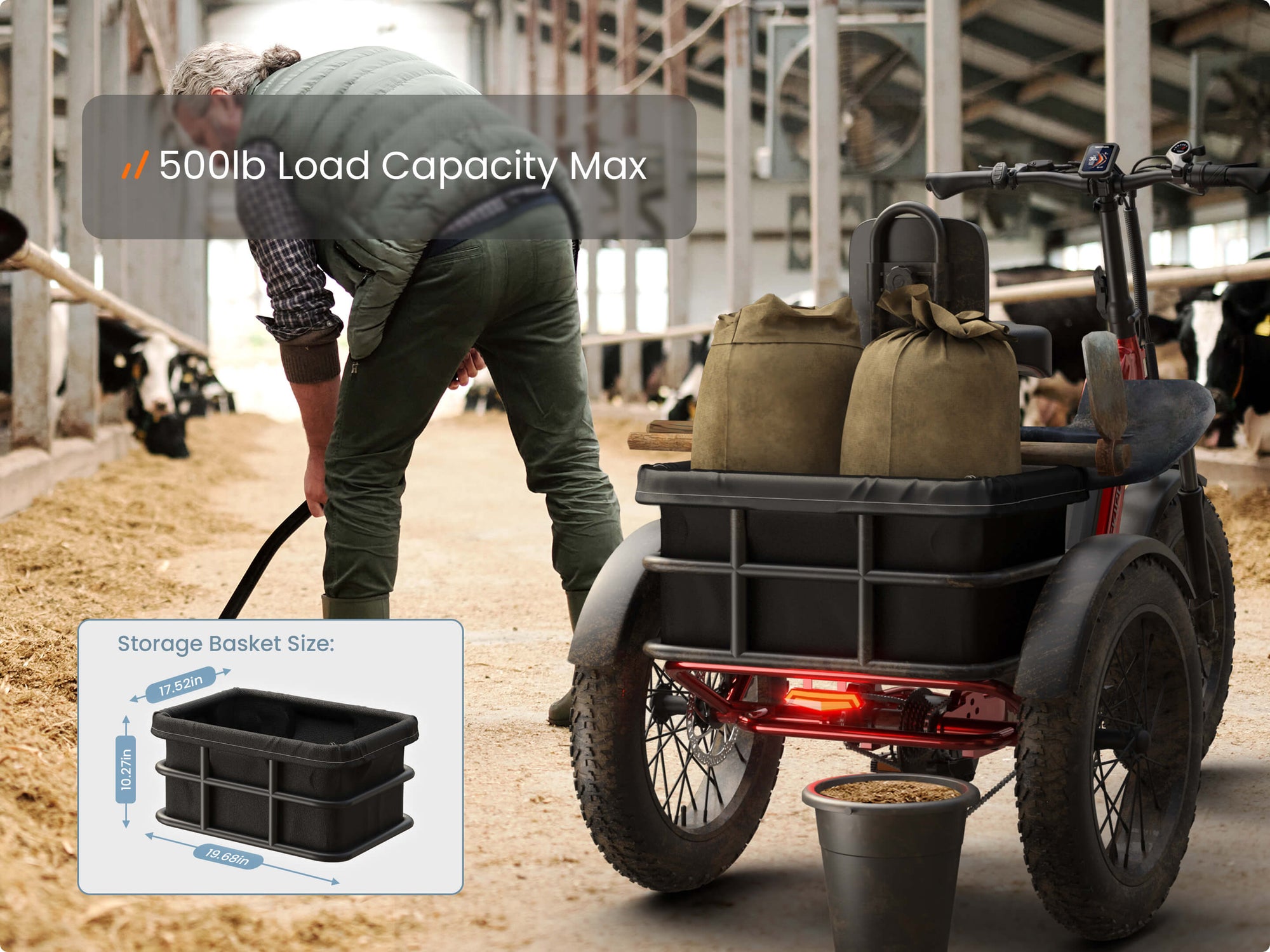 500lb Load Capacity Max