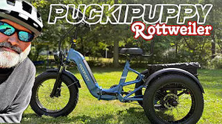 <p><strong>PUCKIPUPPY Rottweiler E-Trike Review | Torque Sensor | Differential | Reverse</strong></p>