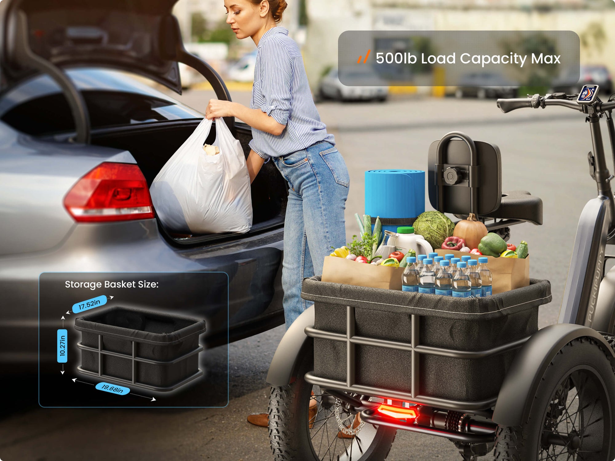 Husky Electric TricycleMetallic Gray