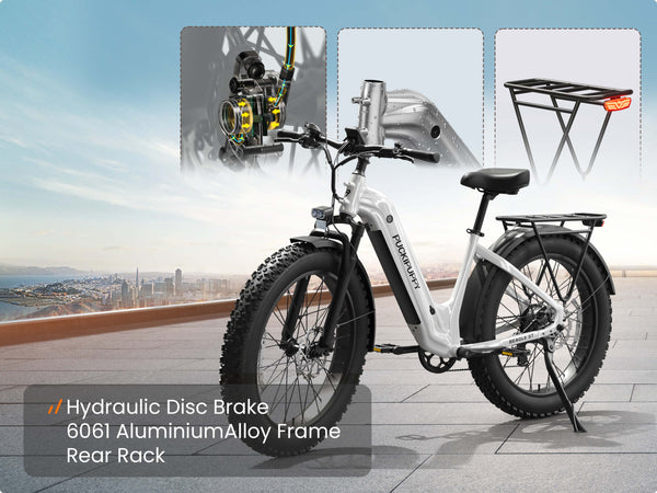 Hydraulic Disc Brakes, 6061 Aluminum Alloy Frame,