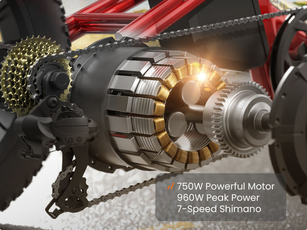 750w Powerful Motor 960W Peak Power 7-Speed Shimano