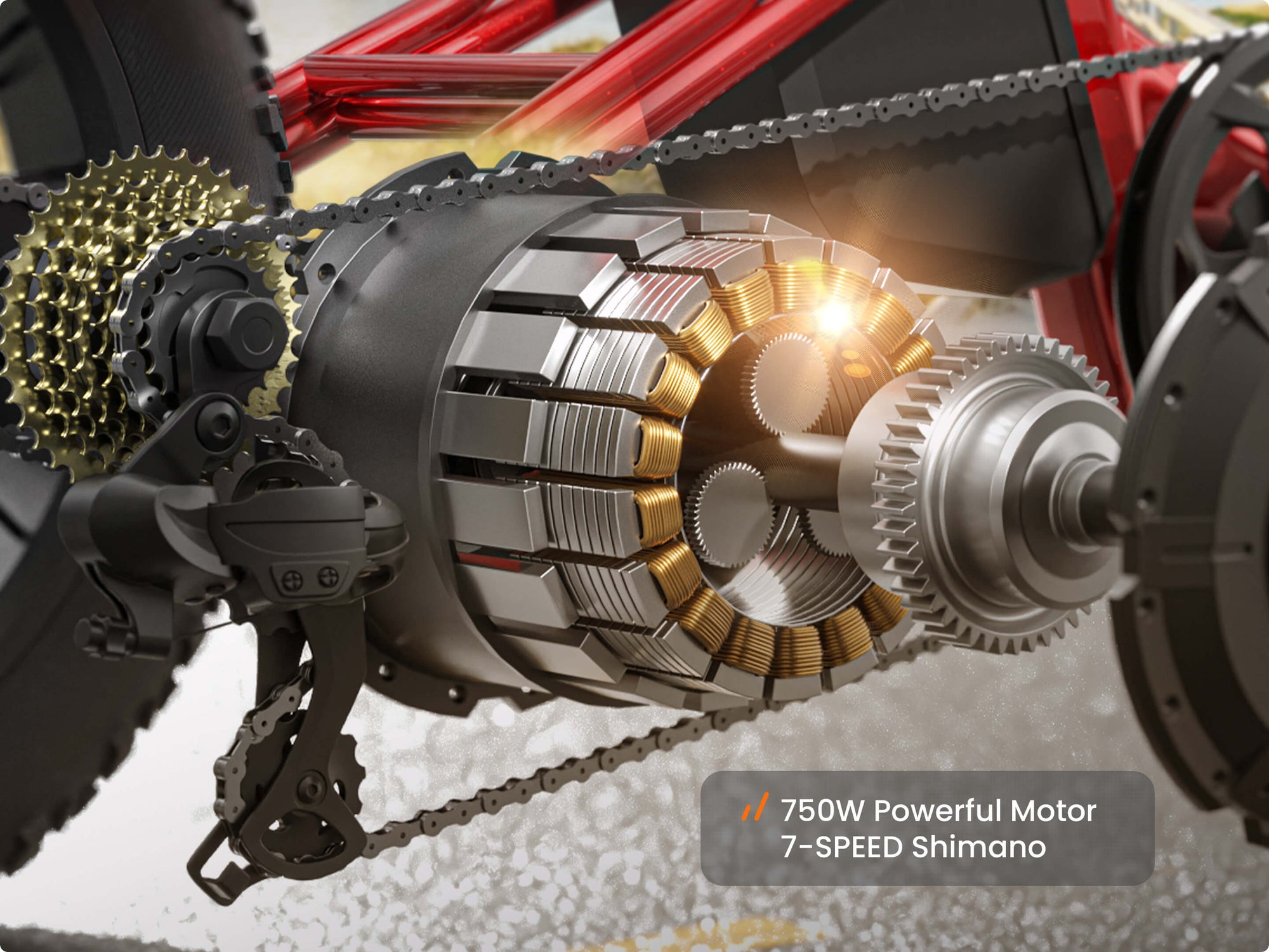 Husky Plus Electric TricycleLight Red