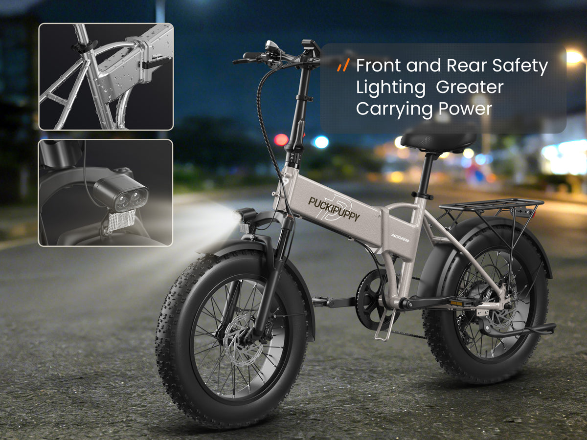 Front and Rear Safety Lighting Greater
Carrying Power