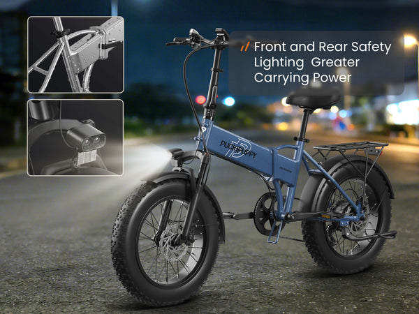 Front and Rear Safety Lighting Greater
Carrying Power