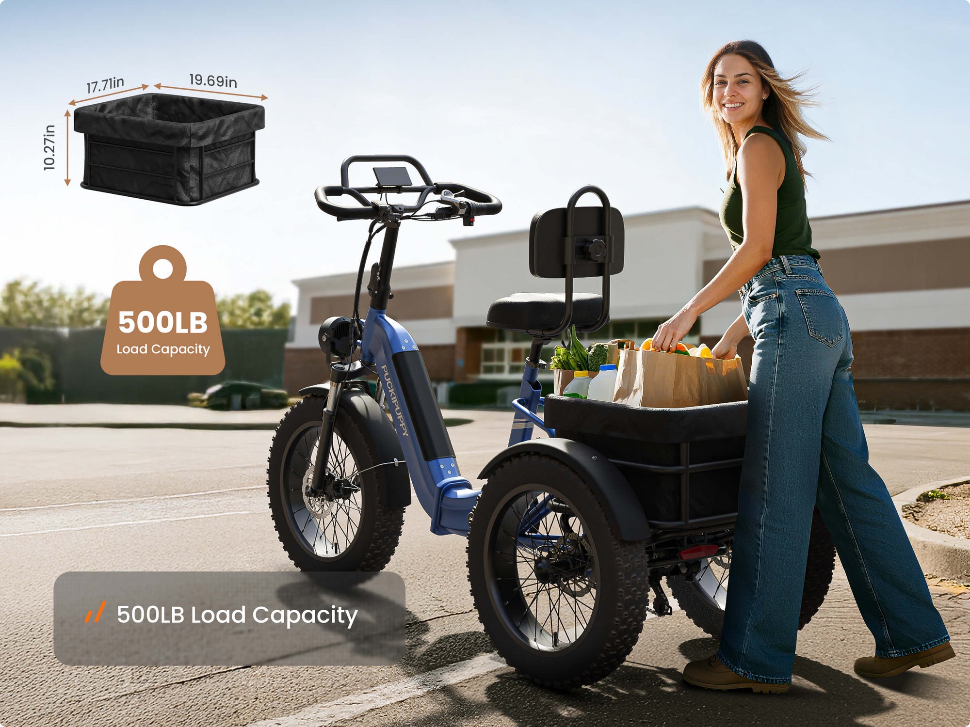 Rottweiler Electric TricycleBlue