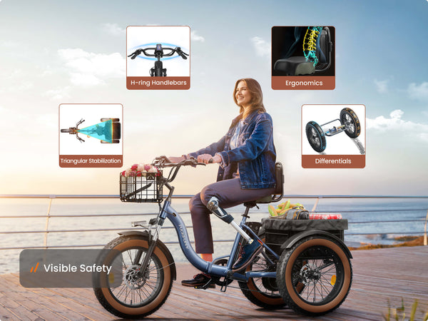 Alaskan Electric TricycleBlue