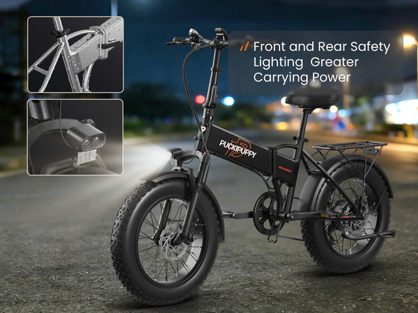 Front and Rear Safety Lighting Greater
Carrying Power