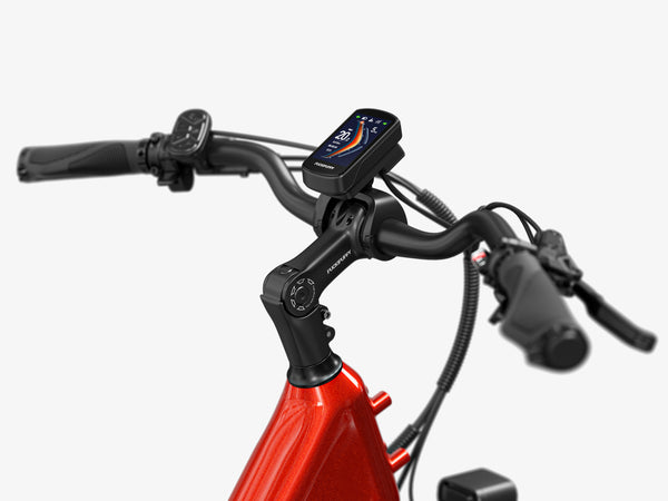 Adjustable Stem & Curved Handlebar
