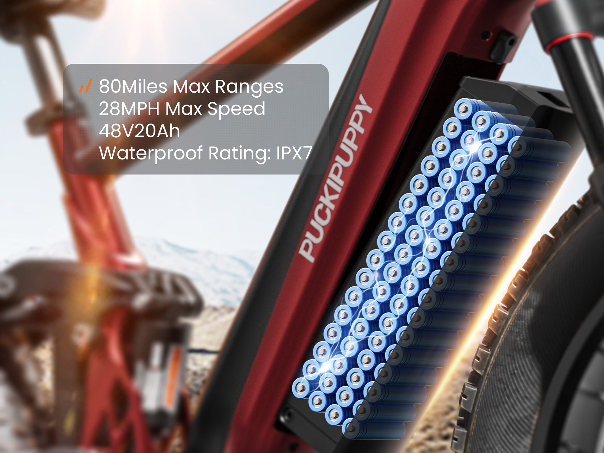 GoldenR Pro EbikeBlack and Red