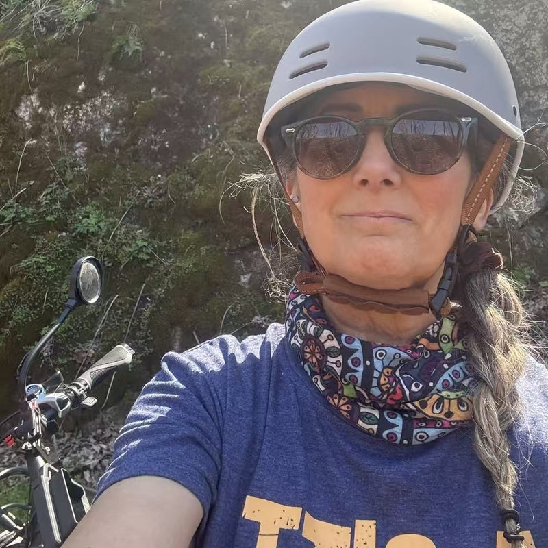 First Trail Ride With Her Little Co-Pilot