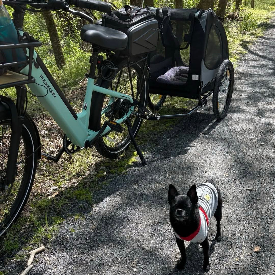 First Trail Ride With Her Little Co-Pilot